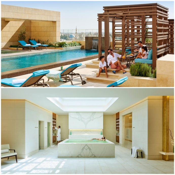 photo of rooptop pool and spa at fairmont amman