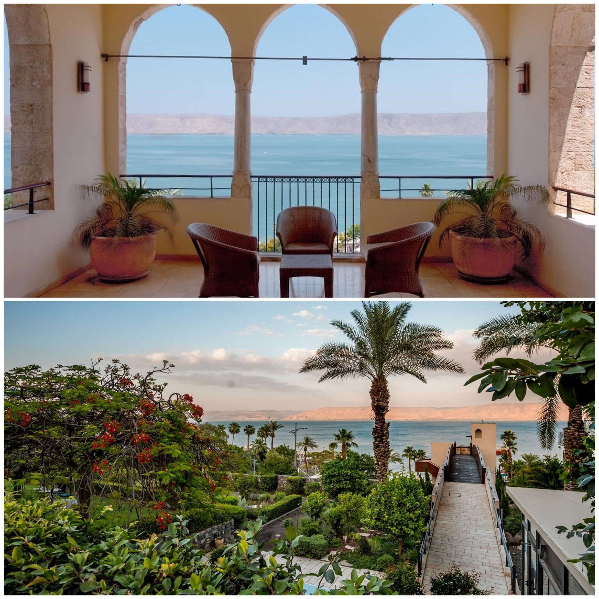 View of the Sea of Galilee from The Scots Hotel